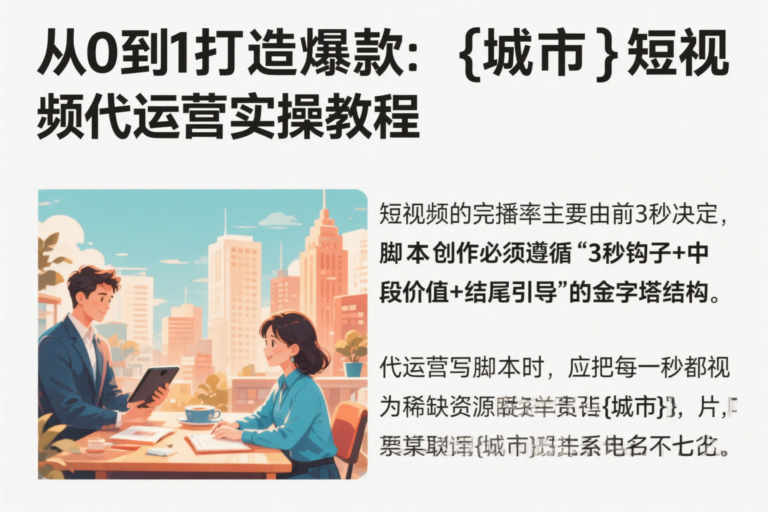 从0到1打造爆款：昌都短视频代运营实操教程