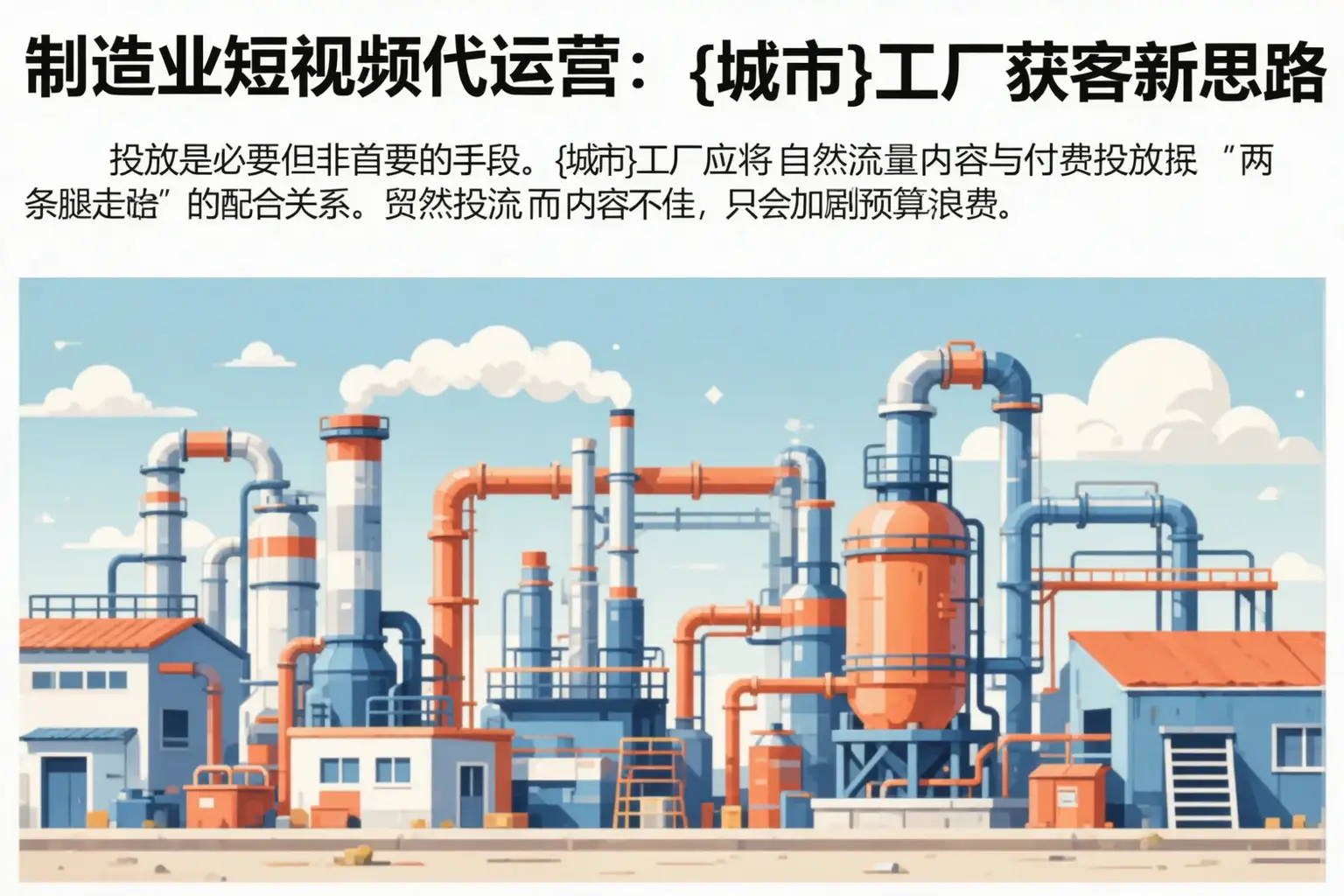 制造业短视频代运营：昌都工厂获客新思路