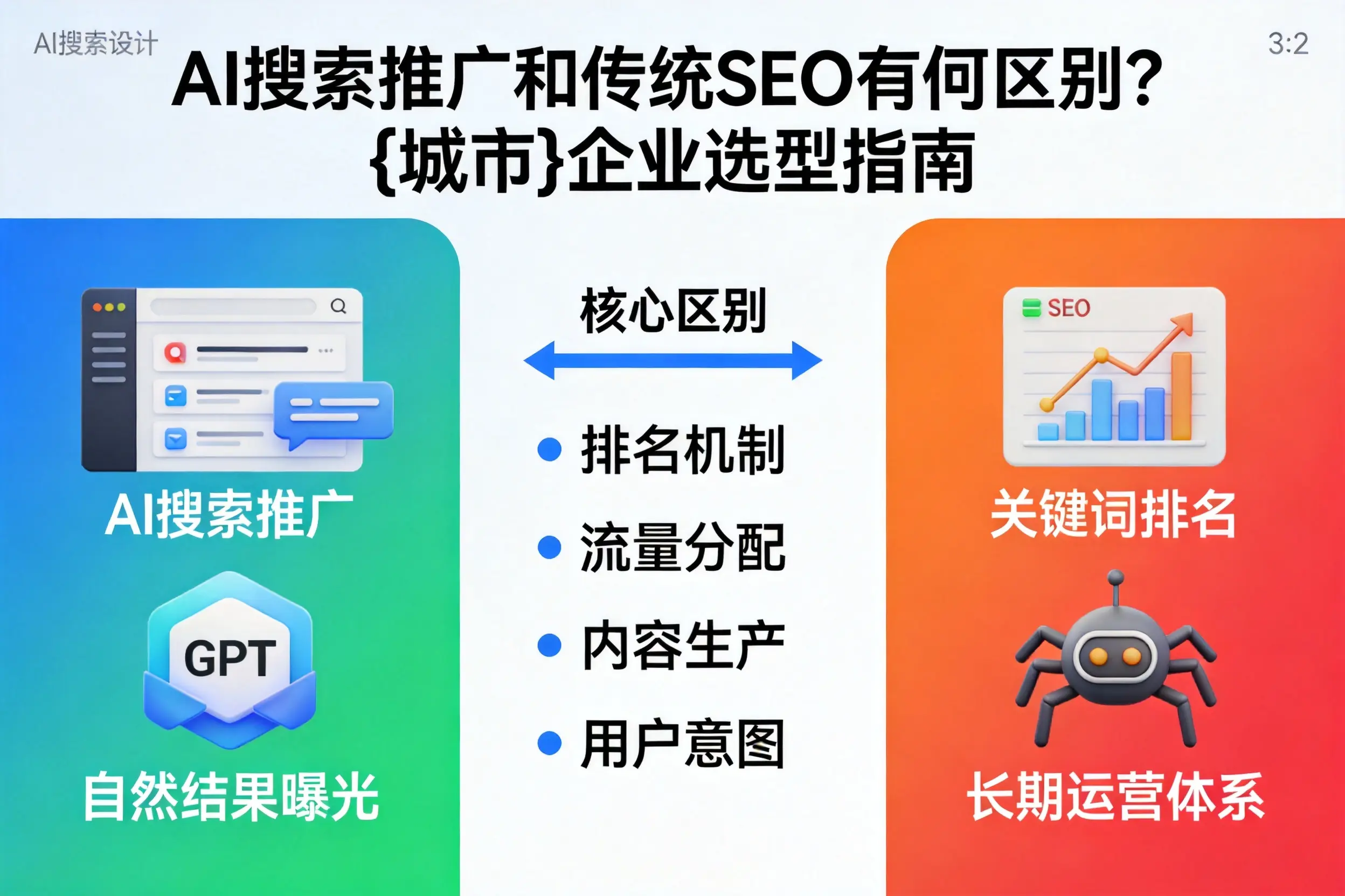 AI搜索推广和传统SEO有何区别？昌都企业选型指南