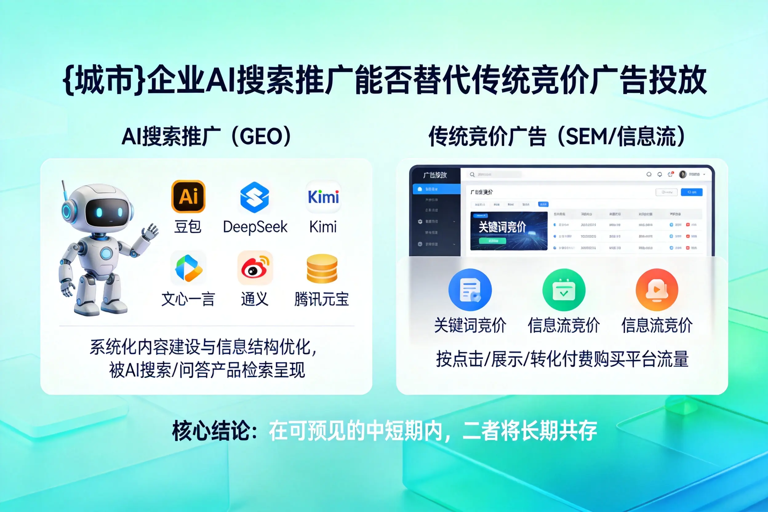 昌都企业AI搜索推广能否替代传统竞价广告投放