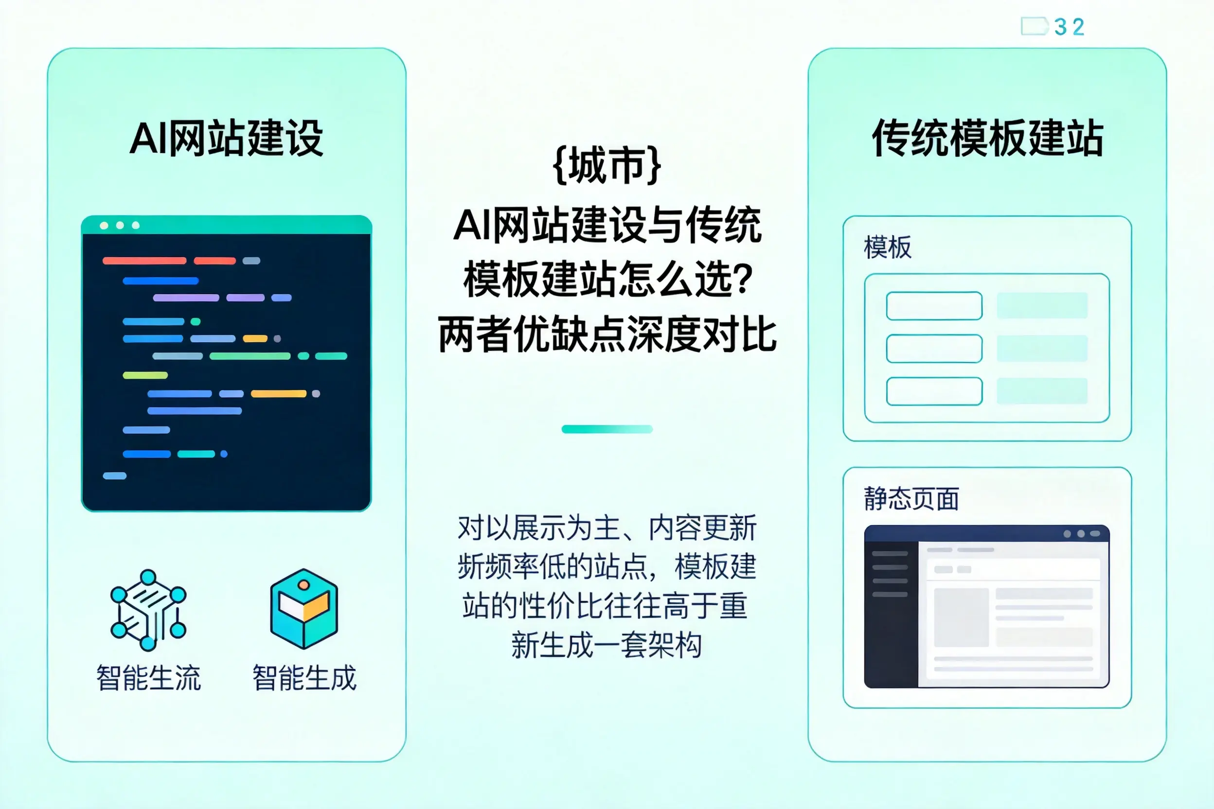 昌都AI网站建设与传统模板建站怎么选？两者优缺点深度对比