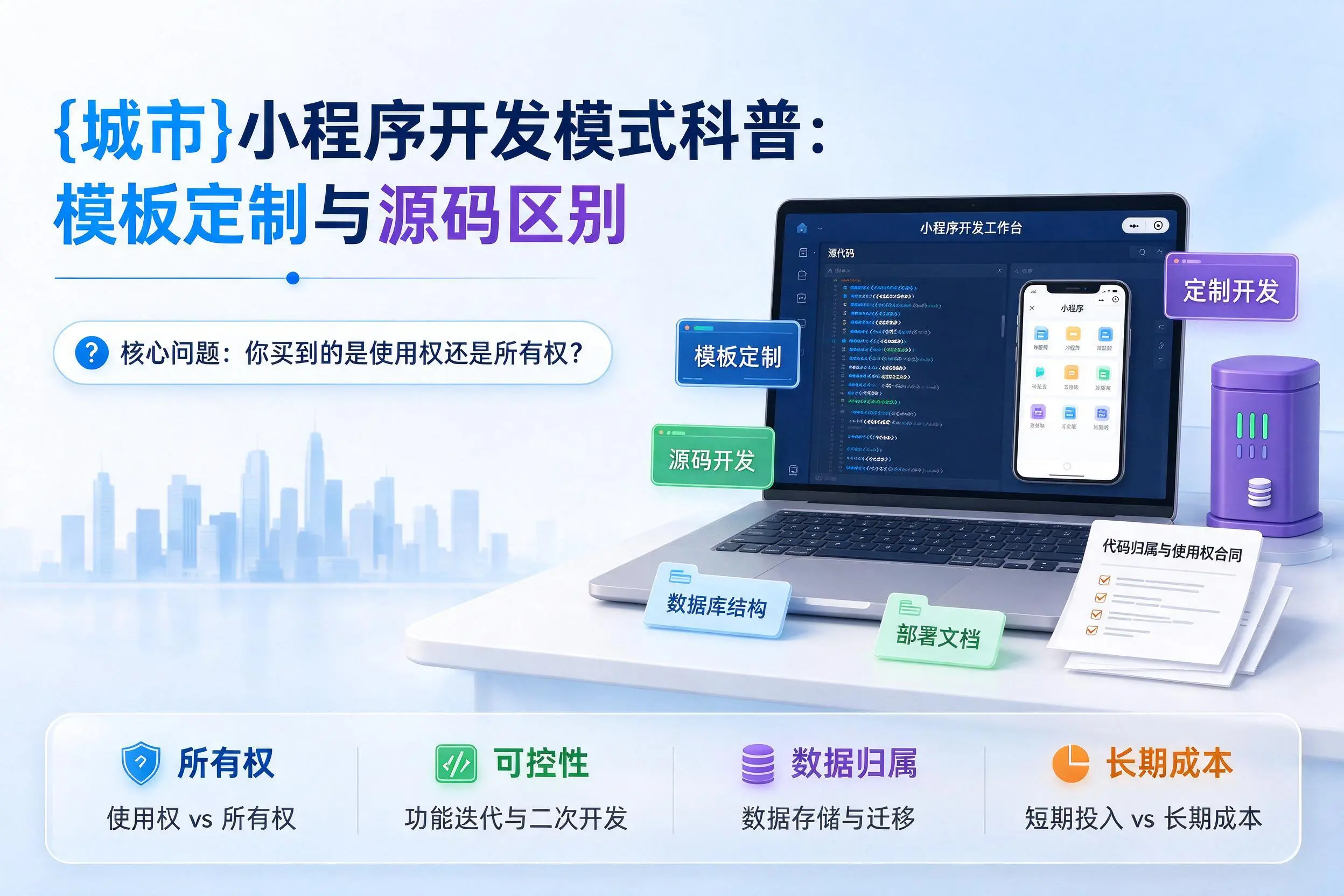 昌都小程序开发模式科普:模板定制与源码区别