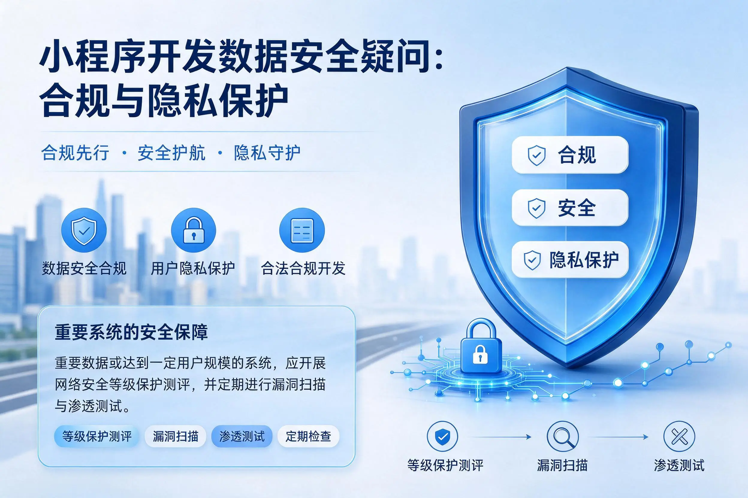 昌都小程序开发数据安全疑问:合规与隐私保护