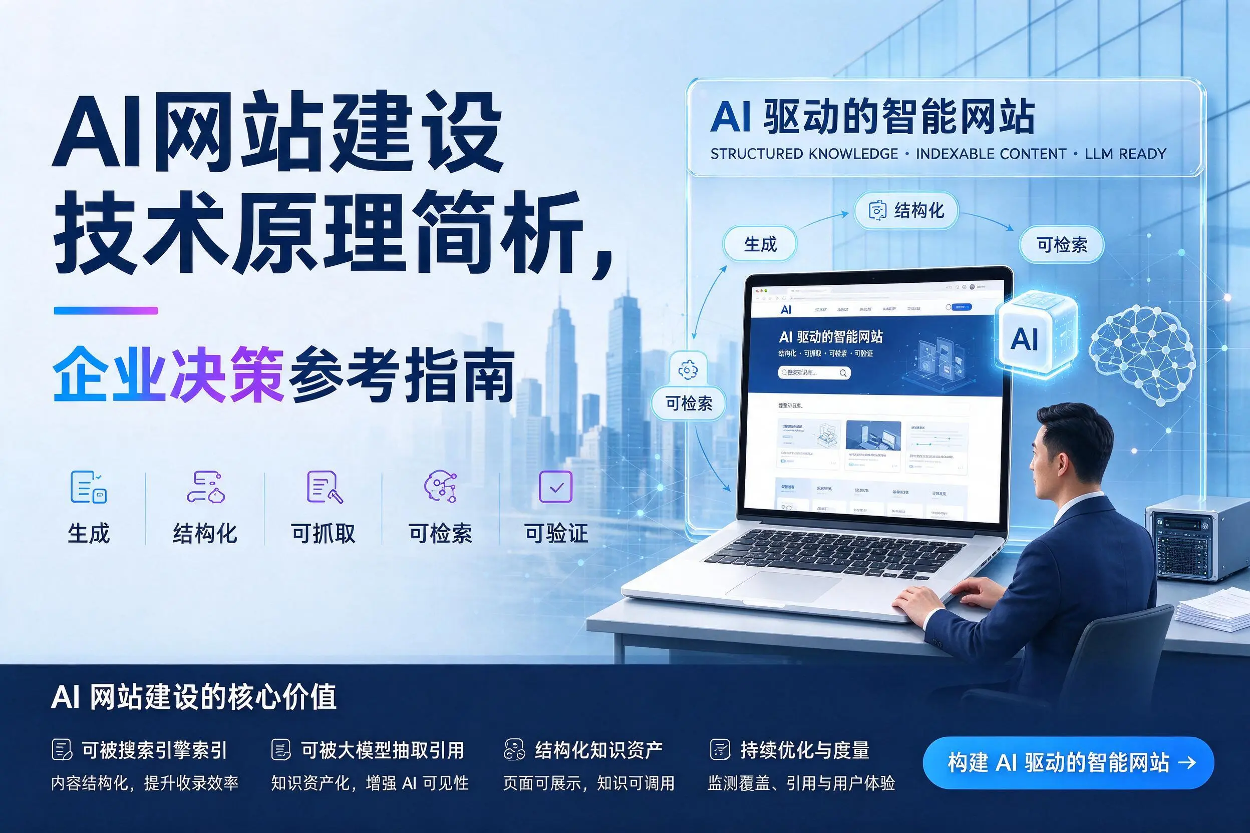 AI网站建设技术原理简析，昌都企业决策参考指南