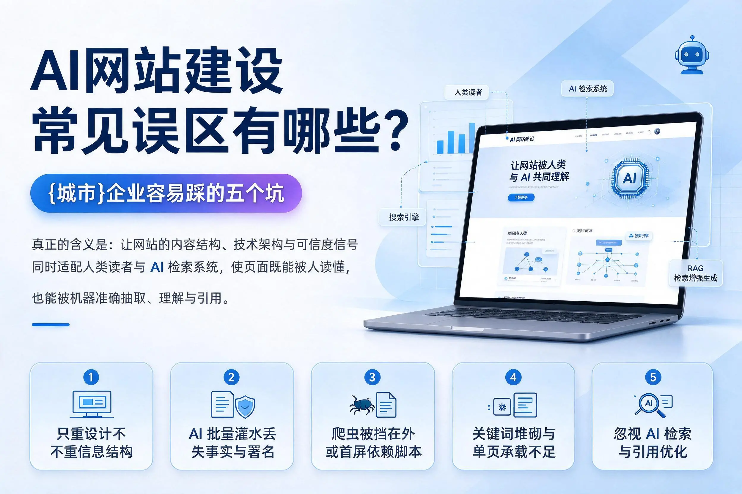 AI网站建设常见误区有哪些?昌都企业容易踩的五个坑