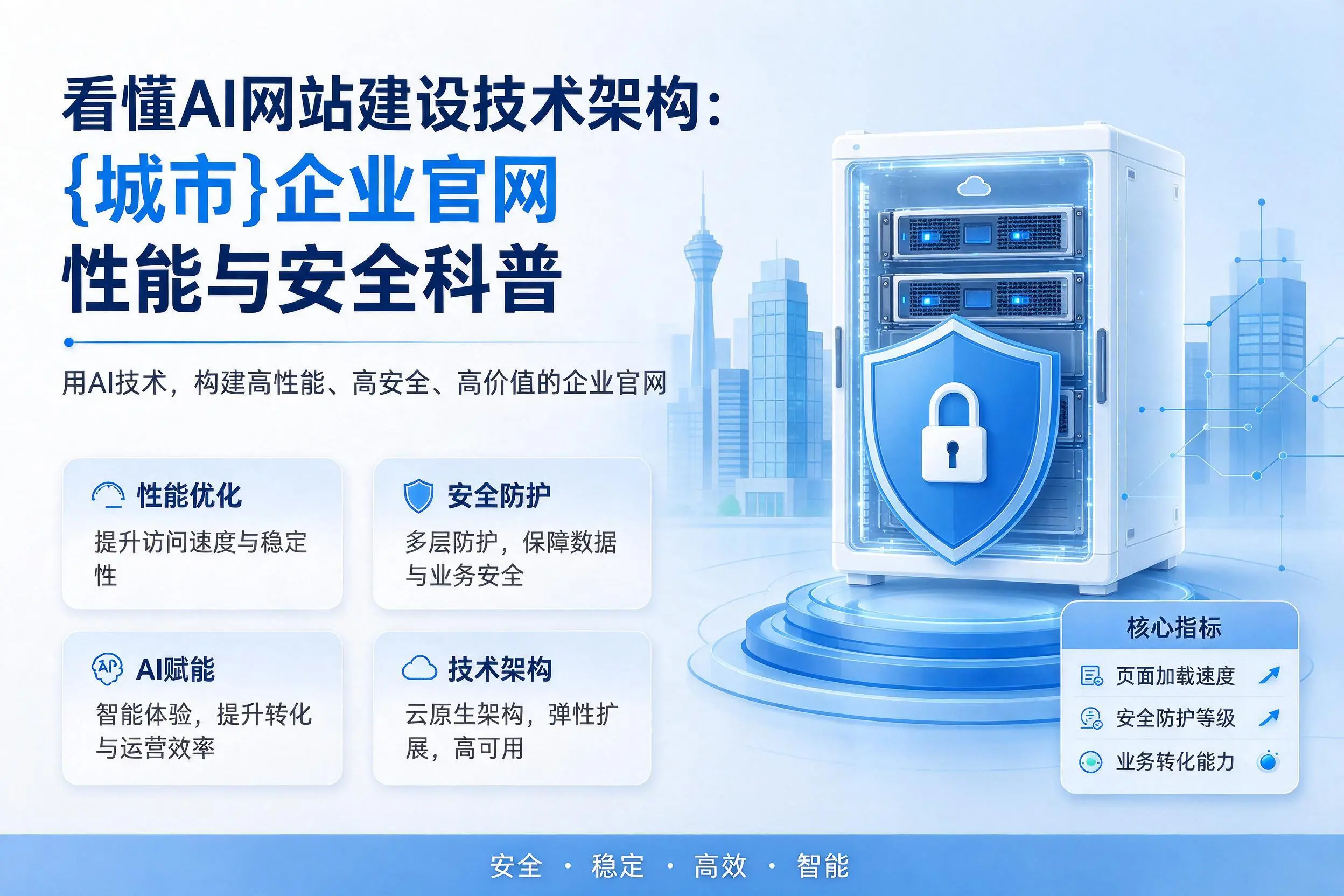 看懂AI网站建设技术架构:昌都企业官网性能与安全科普
