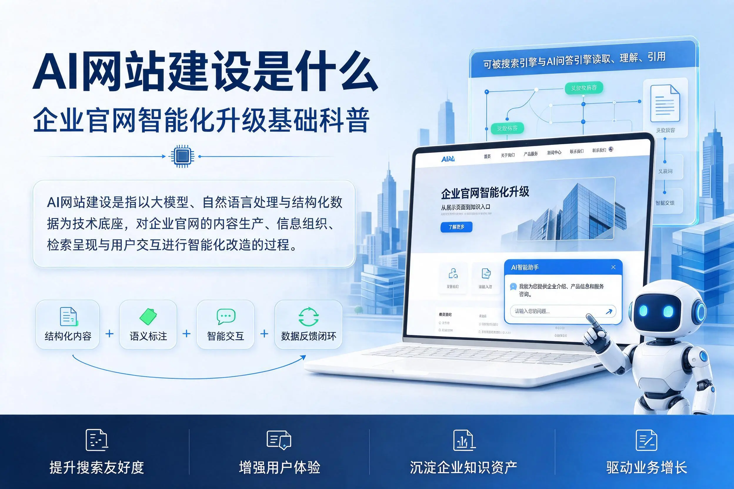 AI网站建设是什么:昌都企业官网智能化升级基础科普