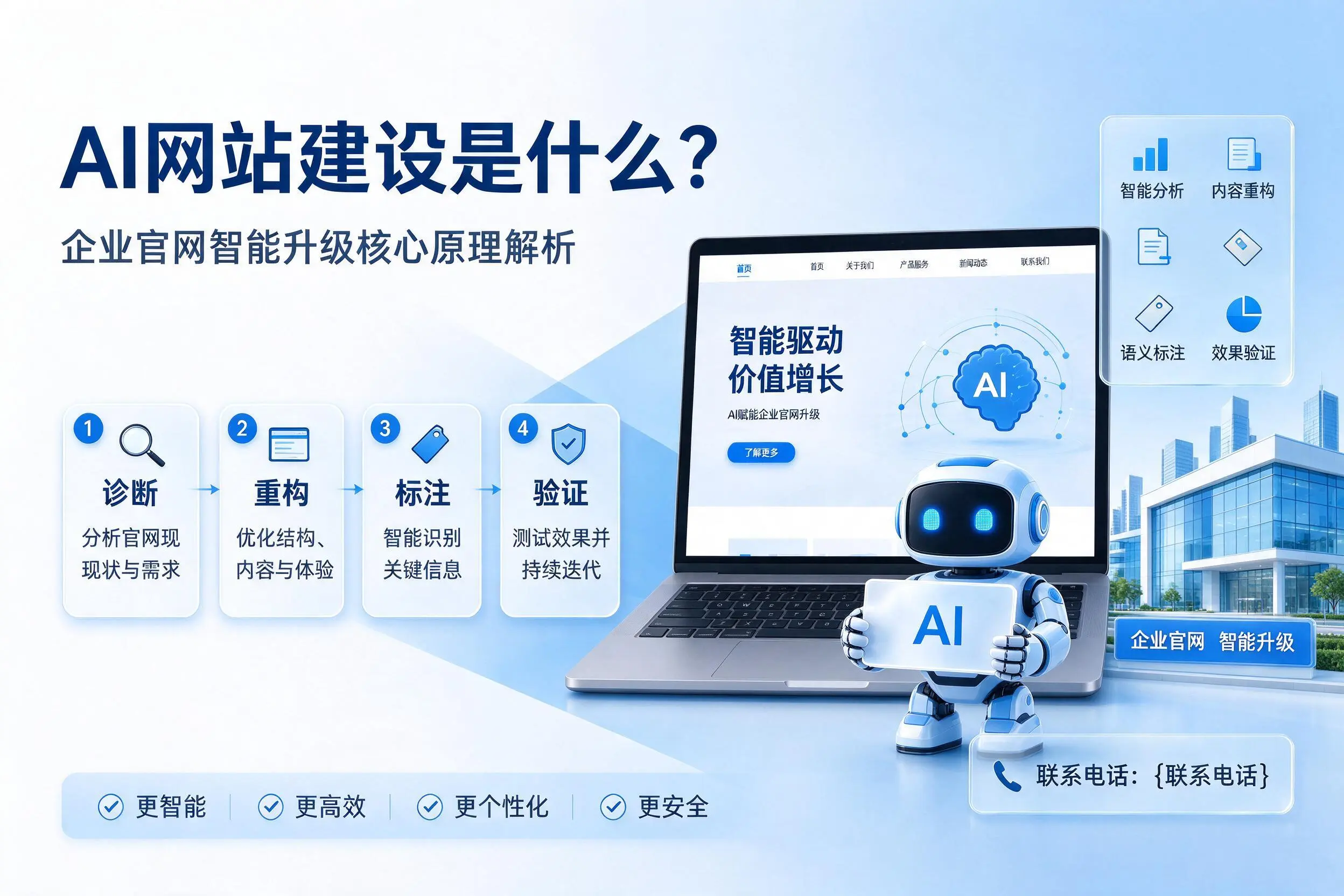 AI网站建设是什么?昌都企业官网智能升级核心原理解析