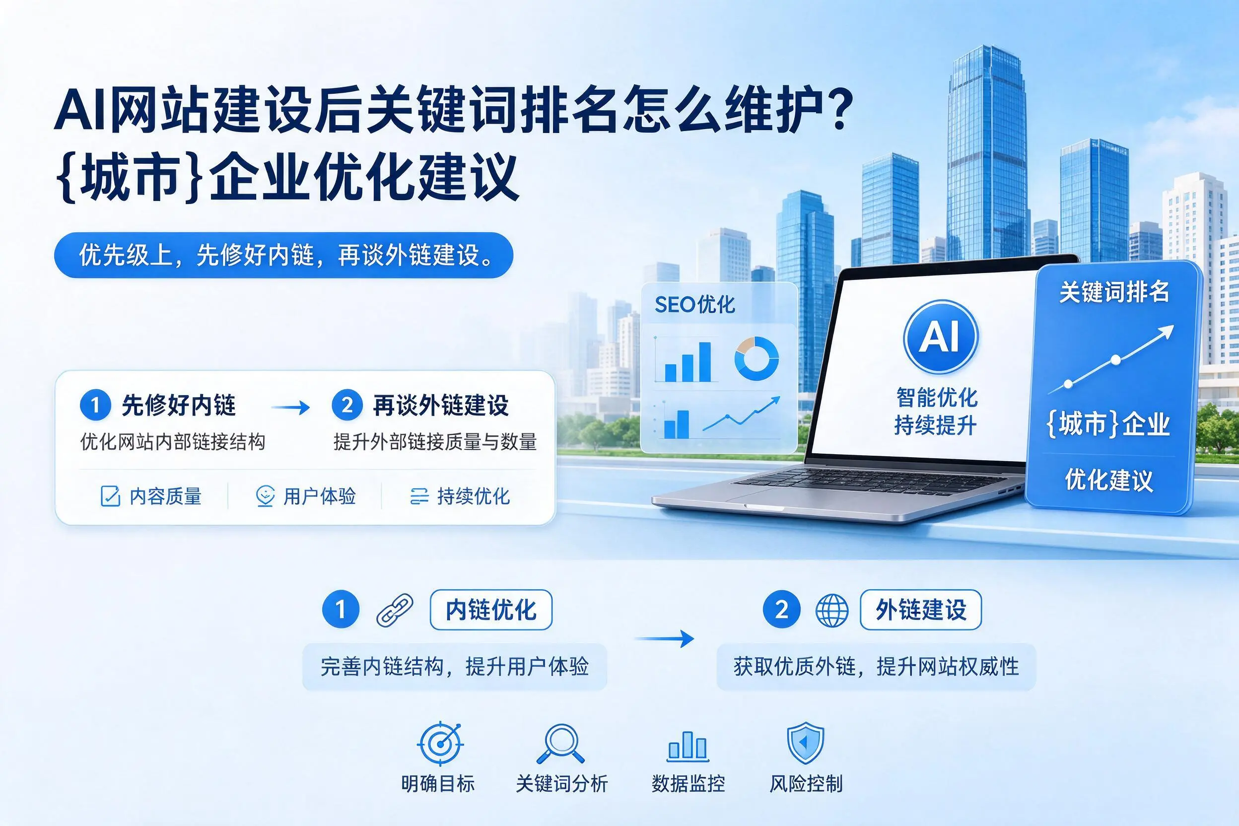 AI网站建设后关键词排名怎么维护?昌都企业优化建议