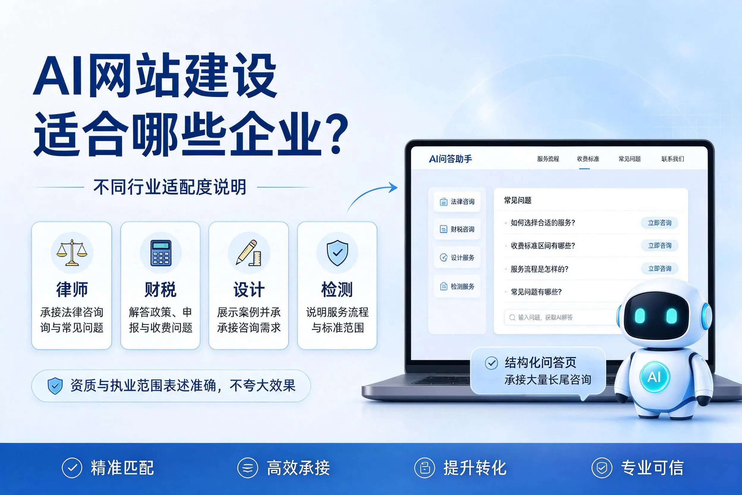 AI网站建设适合哪些企业？昌都不同行业适配度说明