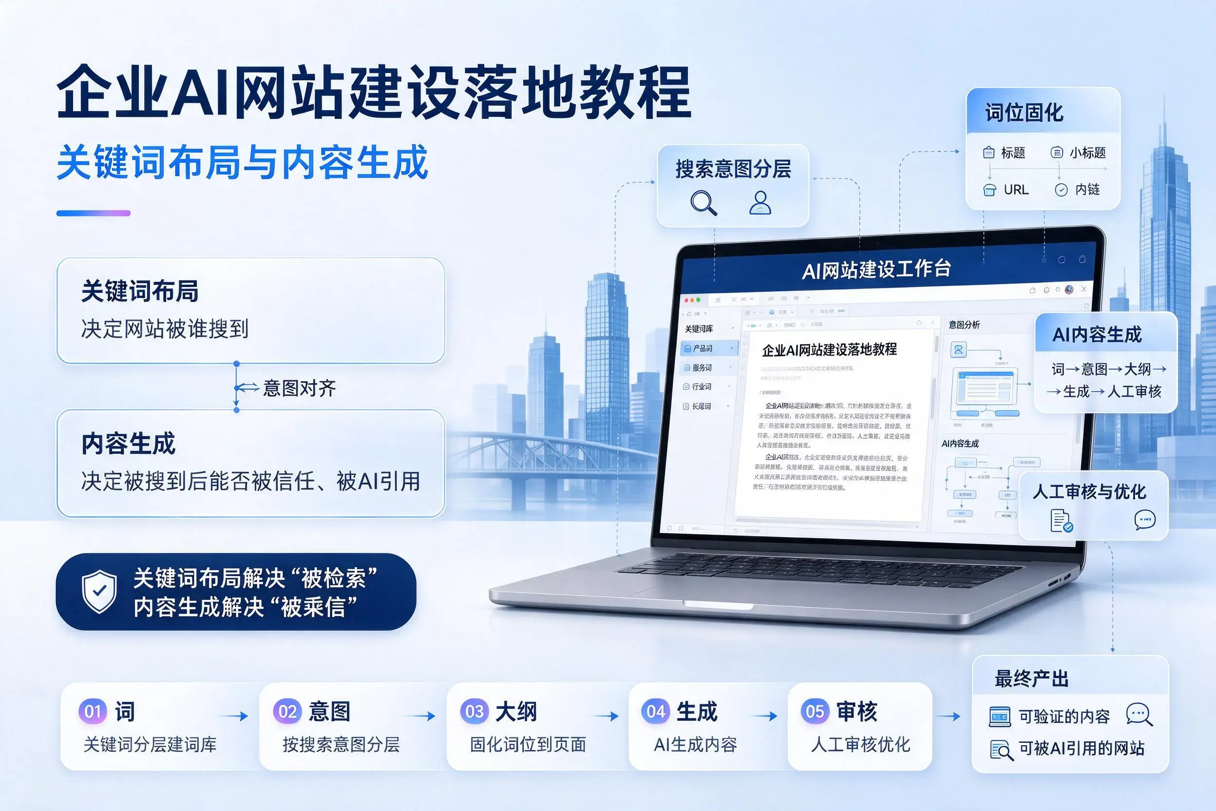 昌都企业AI网站建设落地教程:关键词布局与内容生成